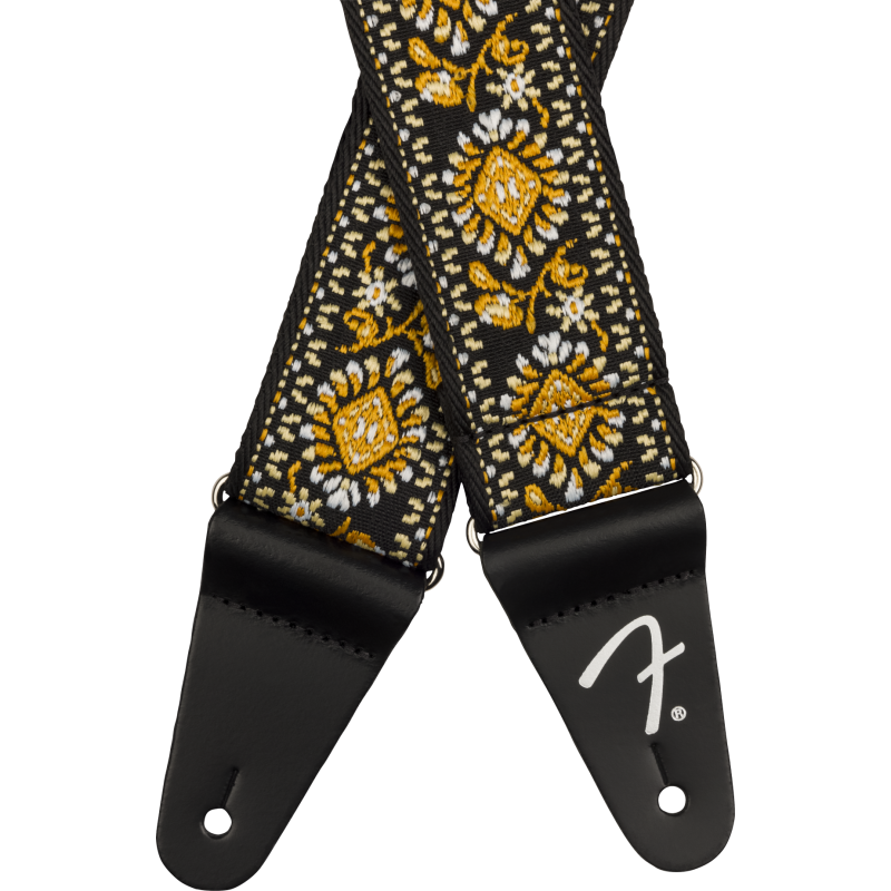 Fender Pasadena Woven Strap, Yellow Lotus, 2" - 2
