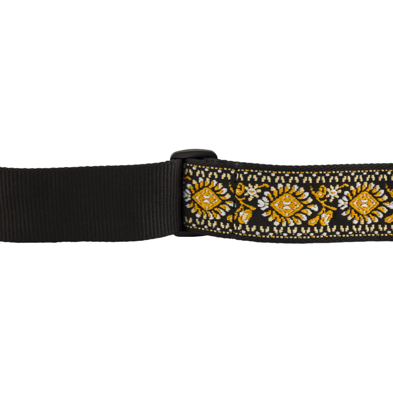 Fender Pasadena Woven Strap, Yellow Lotus, 2" - 3
