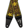 Fender Pasadena Woven Strap, Yellow Wallflower, 2" - 2