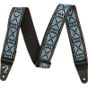 Fender Pasadena Woven Strap, Blue Snowflake, 2" - 1