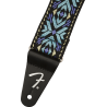 Fender Pasadena Woven Strap, Blue Snowflake, 2" - 2