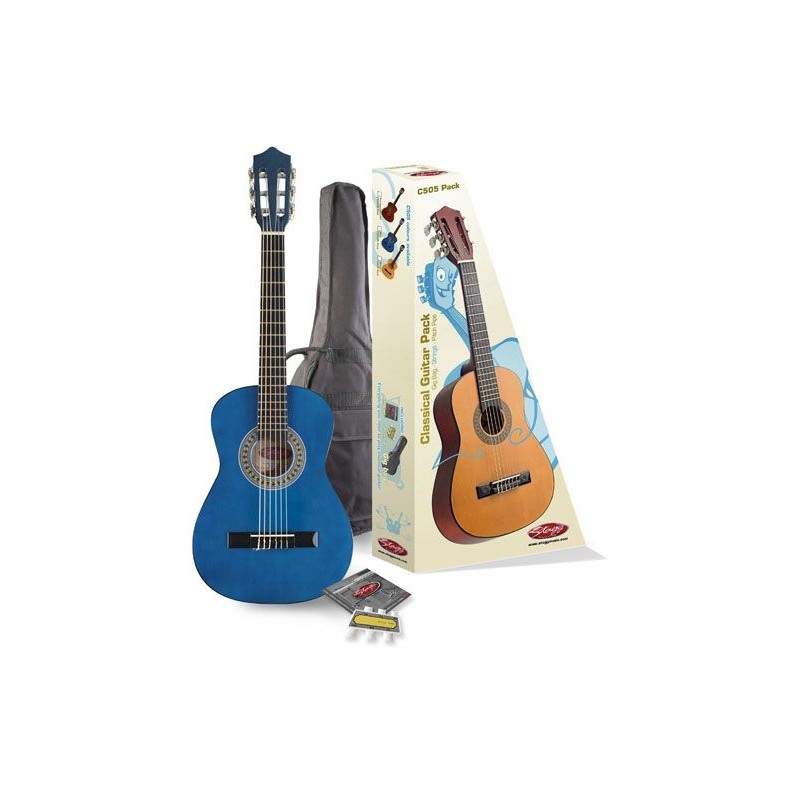 Stagg C-505-BL-Pack - gitara klasyczna 1/4 z wyposażeniem - 1