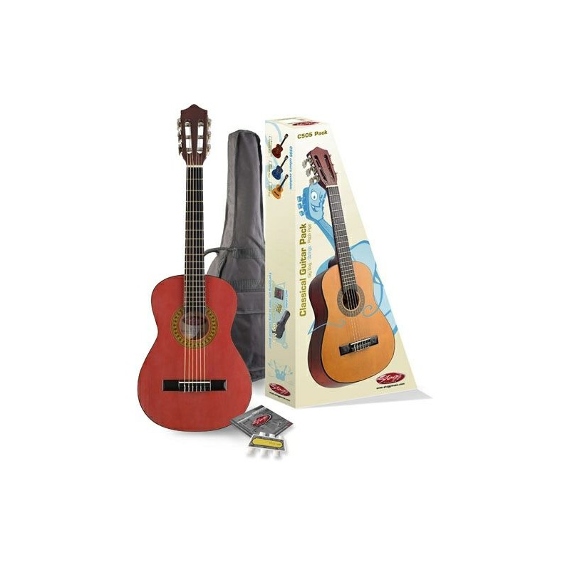 Stagg C 505 TR Pack - gitara klasyczna 1/4 z wyposażeniem - 1