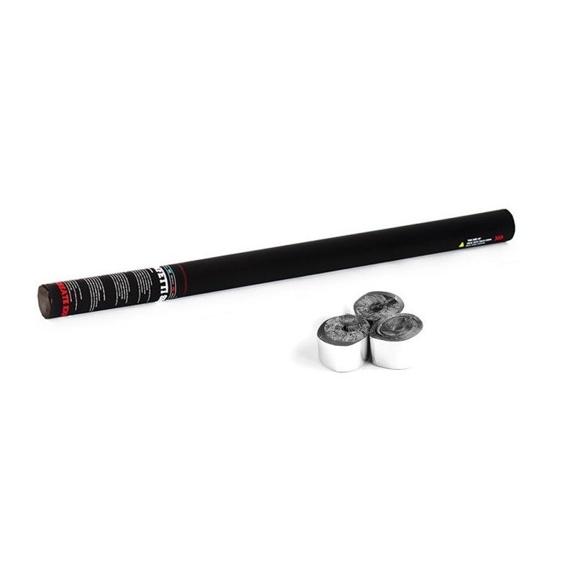 TCM FX Handheld Streamer Cannon 80cm, silver - ręczna wyrzutnia konfetti