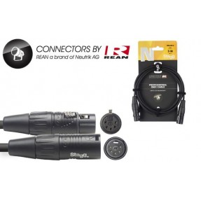 Stagg NDX3R-5P - kabel DMX 3m - 1