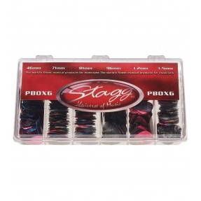 Stagg PBOX 6 - zestaw kostek gitarowych 600 szt. - 1