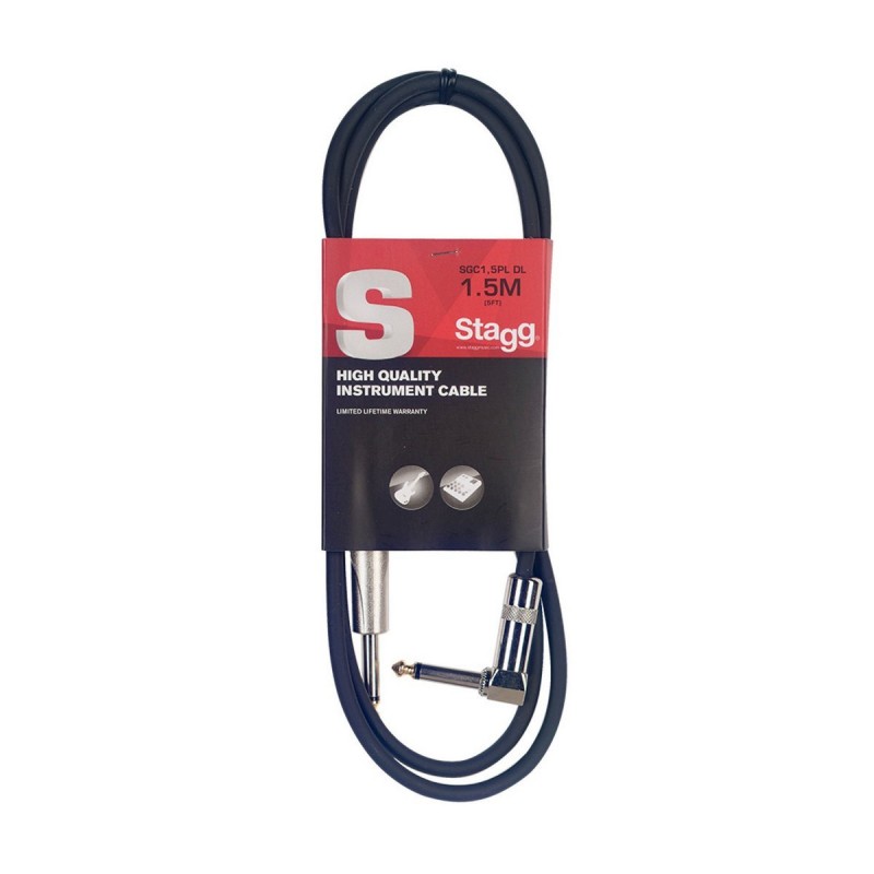 Stagg SGC1,5PL DL - kabel instrumentalny 1,5m - 1