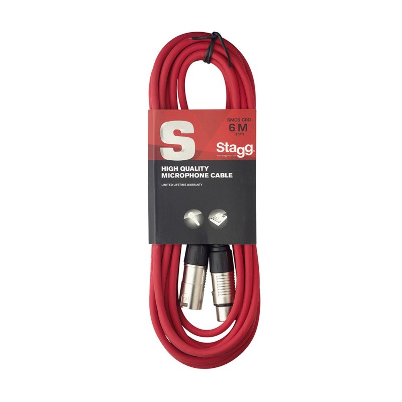 Stagg SMC6 RD - kabel mikrofonowy 6m - 1