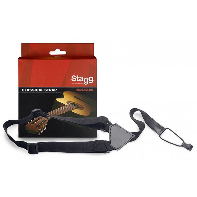 Stagg SNCL001-BK - regulowany pasek do gitary/uke - 1