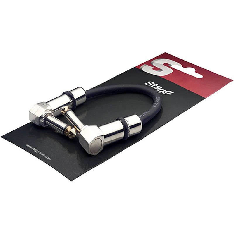 Stagg SPC010L DL - kabel do łączenia efektów 10cm - 1