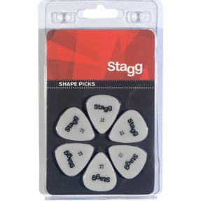 Stagg SPSTD X6-0.60 - kostki gitarowe - 1