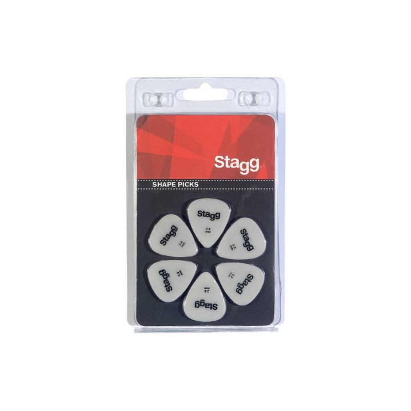 Stagg SPSTD X6-0.60 - kostki gitarowe - 1