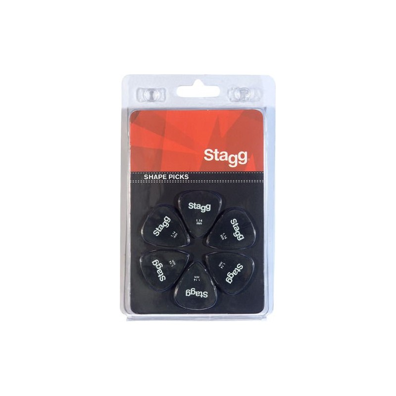Stagg SPSTD X6-1.14 - kostki gitarowe - 1
