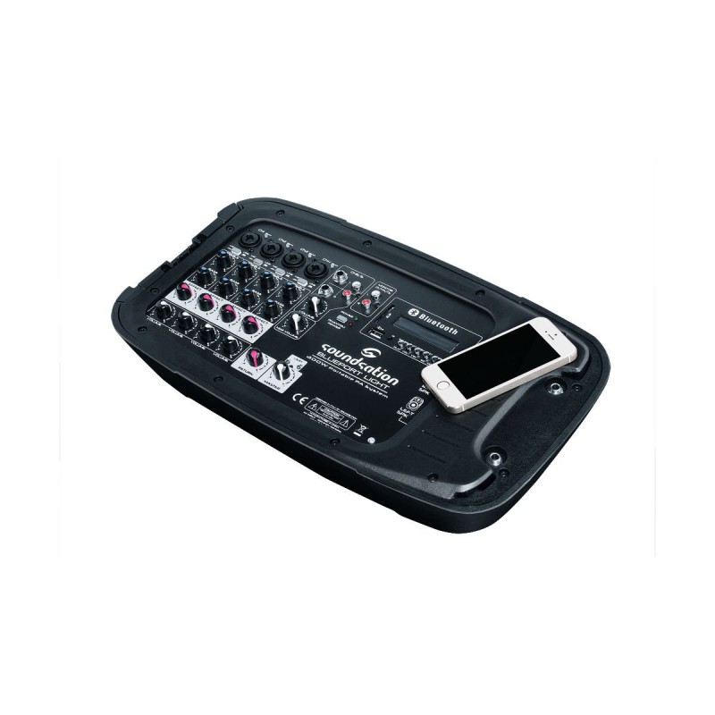 Soundsation BLUEPORT LIGHT - zestaw nagłośnieniowy 2 x 75W  + mikser - 5