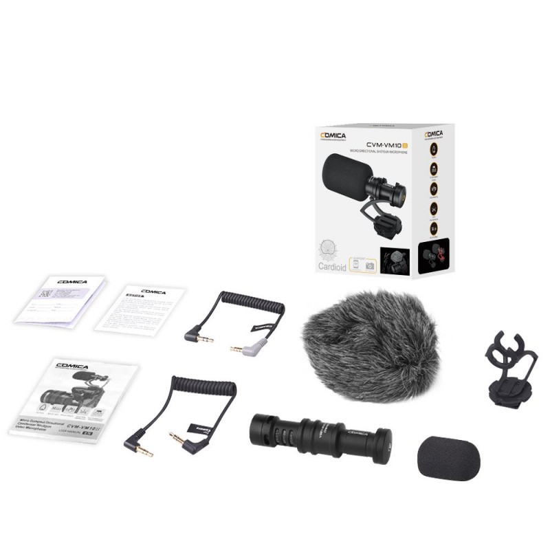Comica CVM-VM10II B -  mikrofon do kamery, aparatu, smartfona - 1
