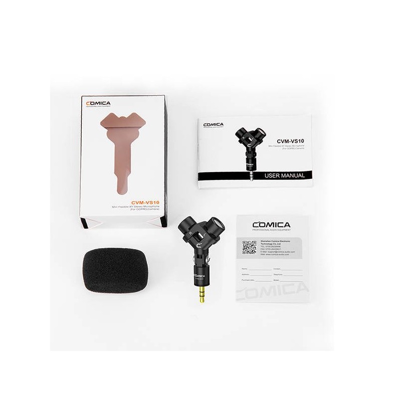 Comica CVM-VS10 - mikrofon stereo do kamery, aparatu, GoPro - 7
