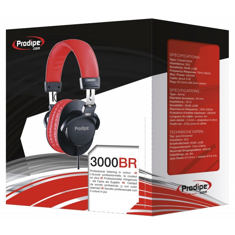 Prodipe 3000BR - profesjonalne słuchawki studyjne - 2