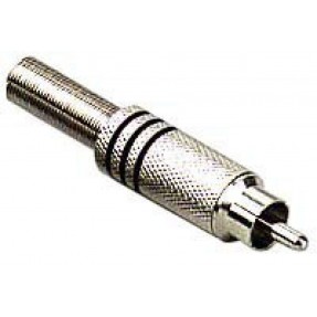 Stagg 0200 M BLACK - wtyk RCA męski - 1