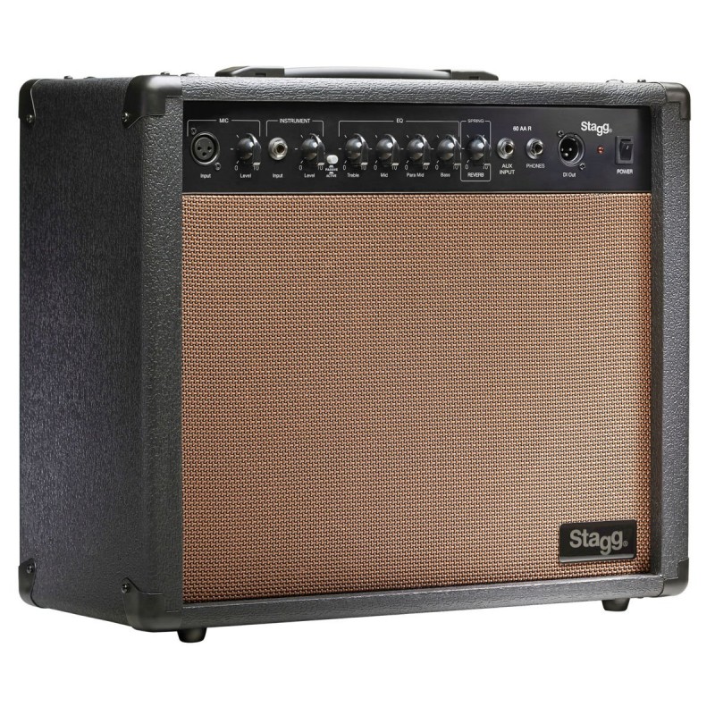 Stagg 60 AA R - combo akustyczne 60 Watt z reverbem - 1