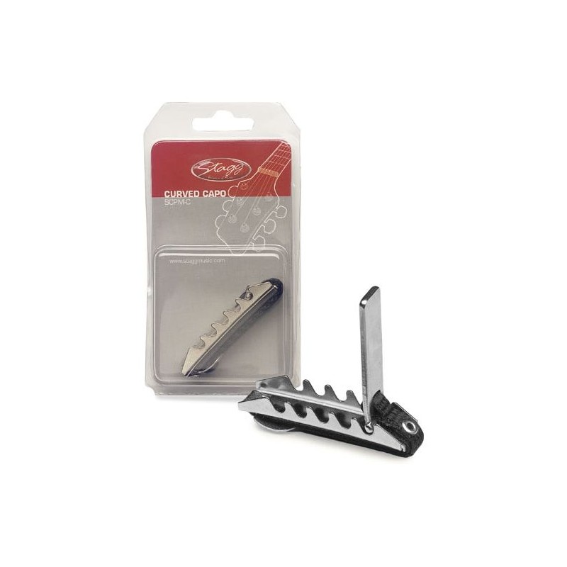 Stagg SCPM C - kapodaster zakrzywiony do gitary elektrycznej i elektro-akustycznej - 1