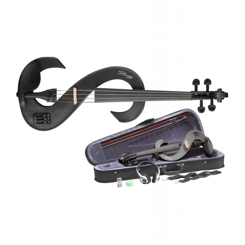 Stagg EVN 4/4 MBK - skrzypce elektryczne 4/4 - 1