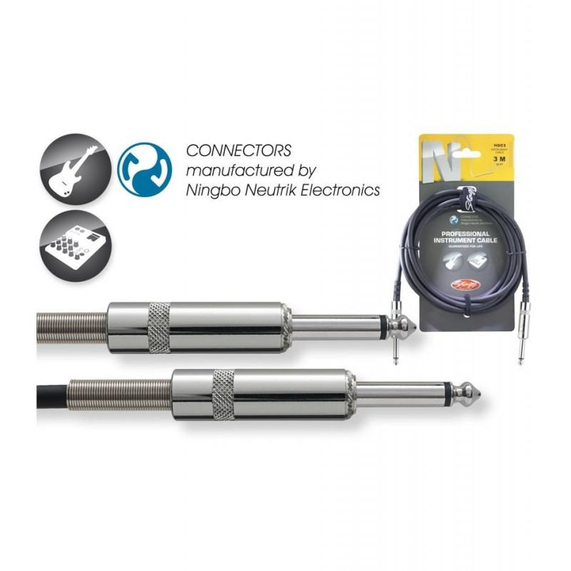 Stagg NGC 3 - kabel instrumentalny 3m - 1
