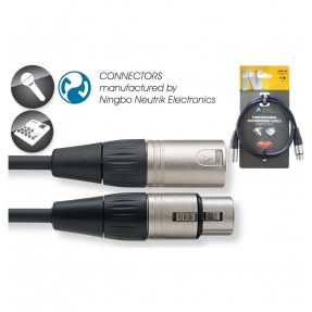 Stagg NMC 1XX - kabel mikrofonowy 1m - 1