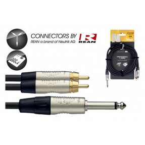 Stagg NYC3/P2CMR - kabel instrumentalny 3m - 1