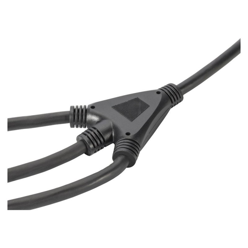 Sommer KGWB3-0180-SW - kabel zasilający IEC 1,8m, potrójny - 1