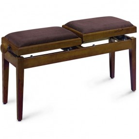 Stagg PB-245-WN-M-V-BR podwójna ława do pianina - 1