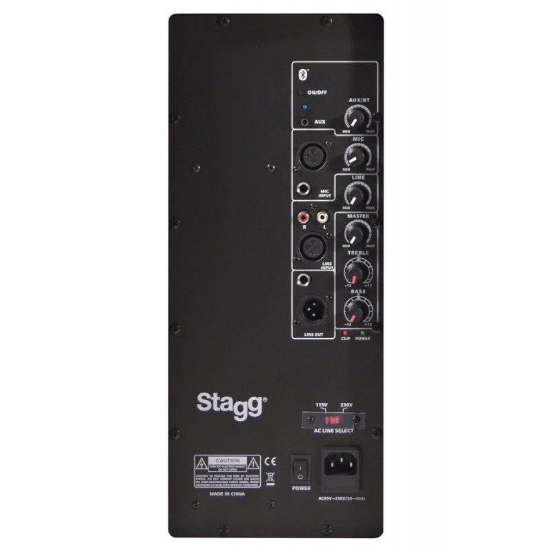 Stagg PMS 12D EU - dwudrożna kolumna aktywna 400W - 4