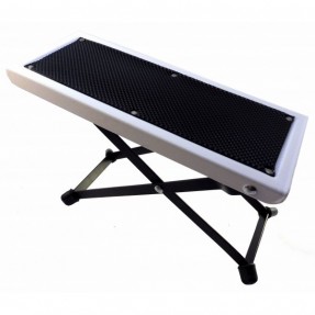 Akmuz podnóżek gitarowy biało-czarny 4-stopniowy