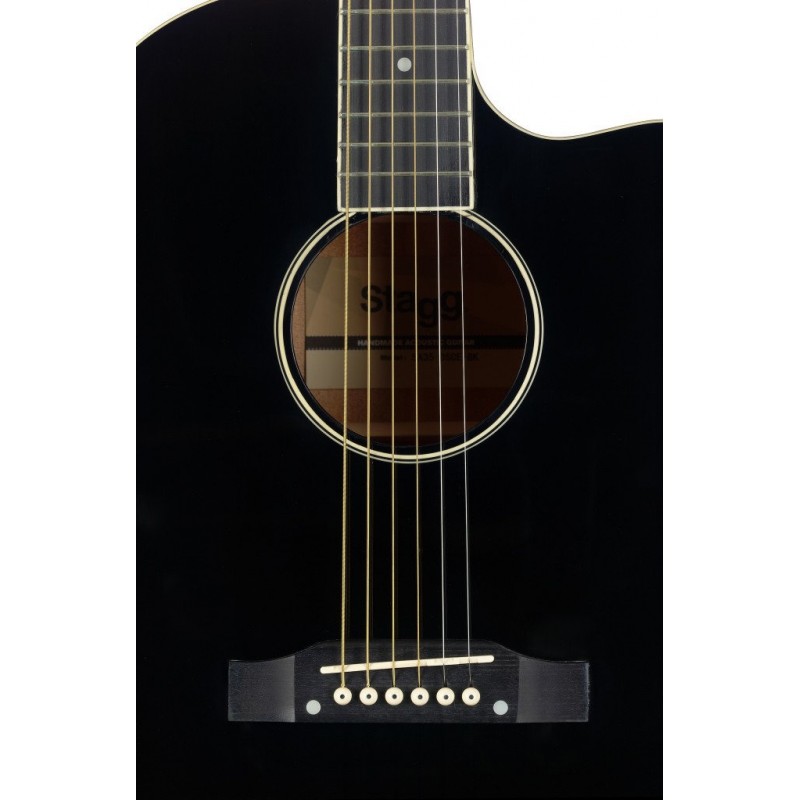 Stagg SA35 DSCE-BK  - gitara elektroakustyczna - 2