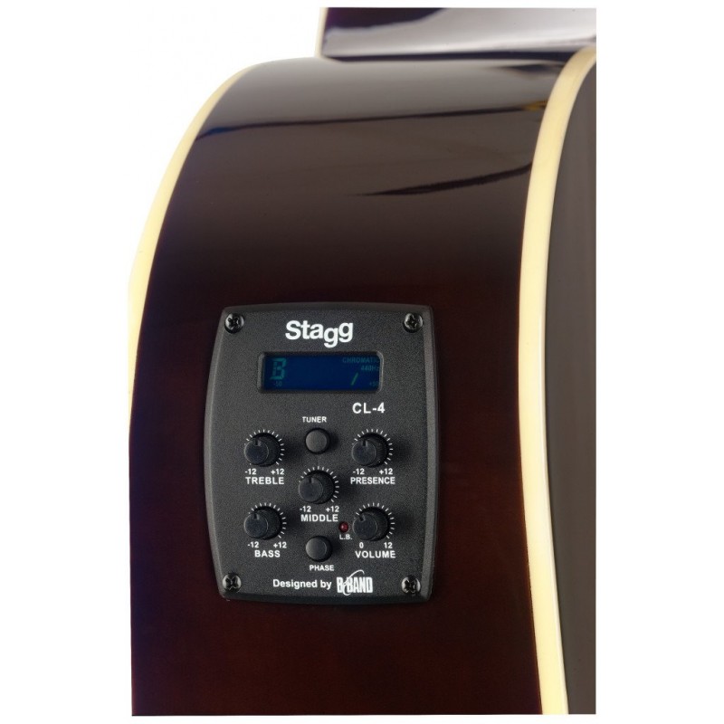 Stagg SA35 DSCE-VS  - gitara elektroakustyczna - 2