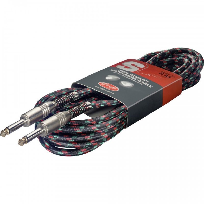 Stagg SGC-6-VT-BK - kabel instrumentalny 6m - 1