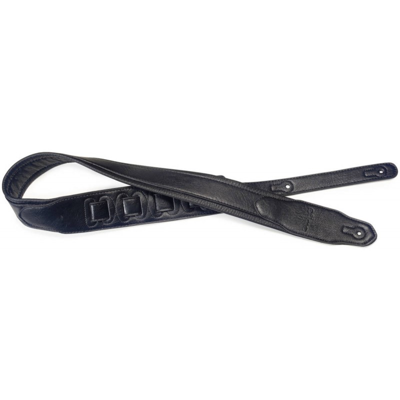 Stagg SPFL 40 BLK - pasek do gitary, skórzany - 1