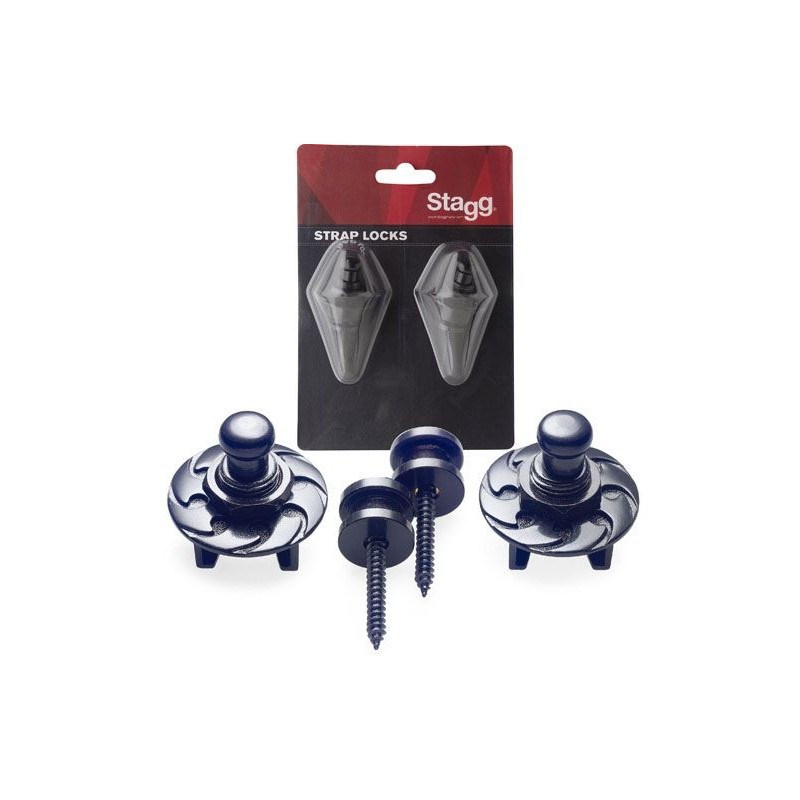 Stagg SSL-1-BK - straplocki z blokadą - 1