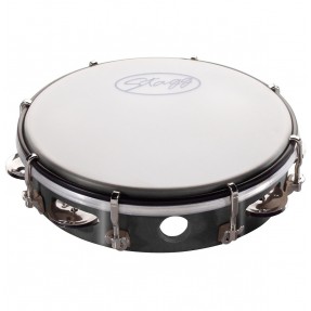 Stagg TAB 108 BK - tamburyn plastikowy z membraną - 1