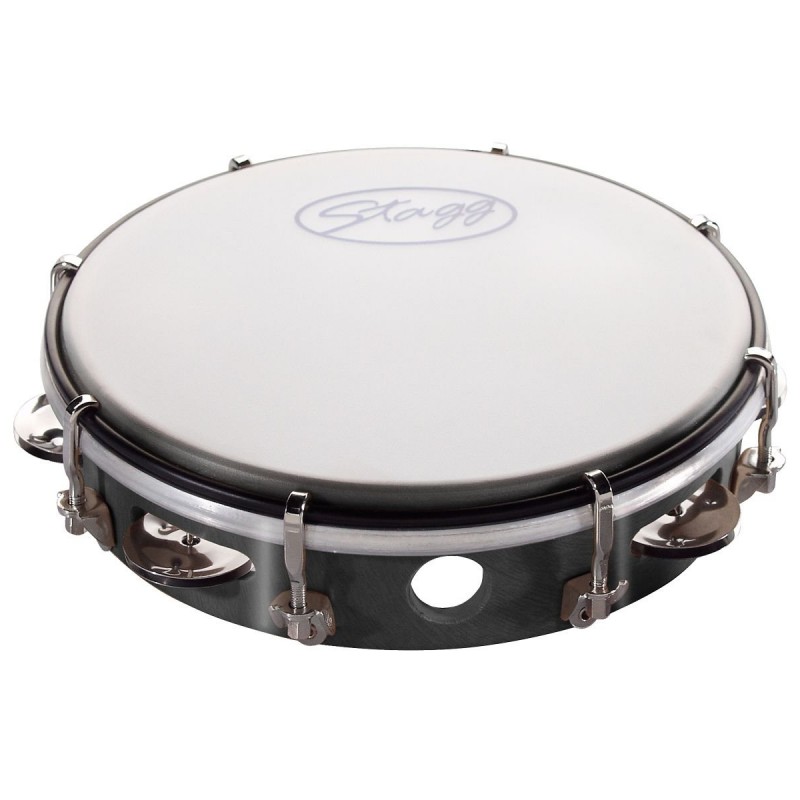 Stagg TAB 108 BK - tamburyn plastikowy z membraną - 1