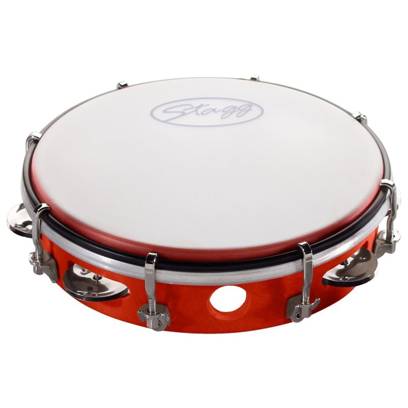 Stagg TAB 108 RD - tamburyn plastikowy z membraną - 1