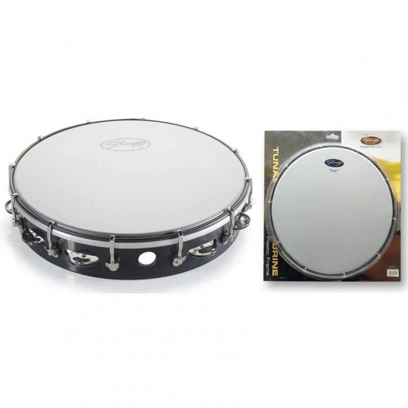 Stagg TAB-112P BK - tamburyn plastikowy z membraną - 1