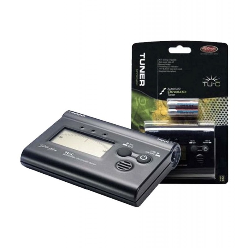 Stagg TU C BK - gitarowy tuner elektroniczny - 1