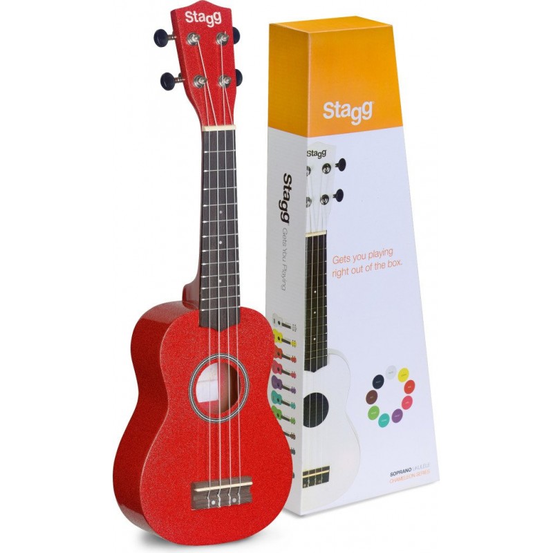 Stagg US-RED - ukulele sopranowe - 1