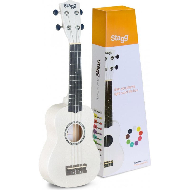 Stagg US-WHITE - ukulele sopranowe - 1