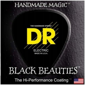 DR BKE Black Beauties - struny do gitary elektrycznej 10-52 - 1