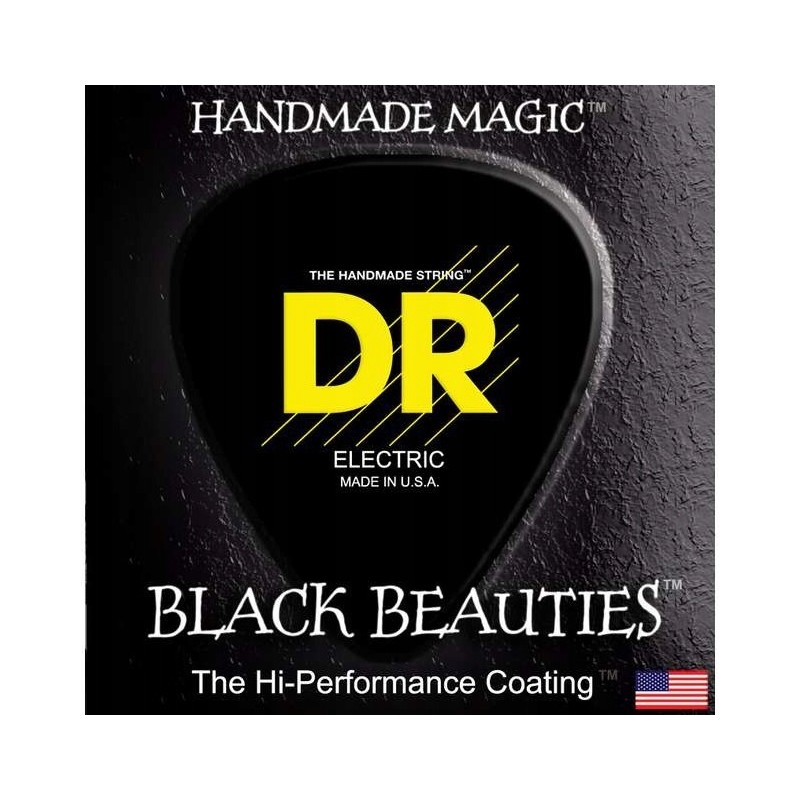 DR BKE Black Beauties - struny do gitary elektrycznej 10-52 - 1