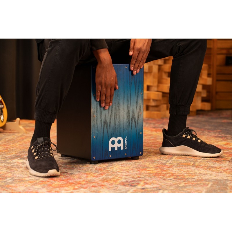 Meinl Percussion MCAJ100BK-PBF - Cajon "Pacific Blue Fade" - 8