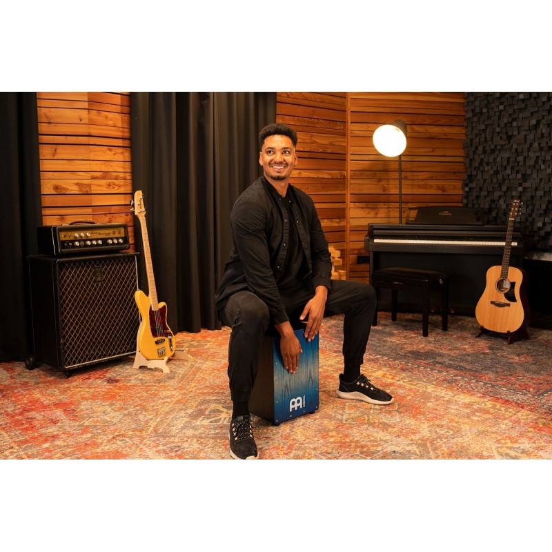 Meinl Percussion MCAJ100BK-PBF - Cajon "Pacific Blue Fade" - 9