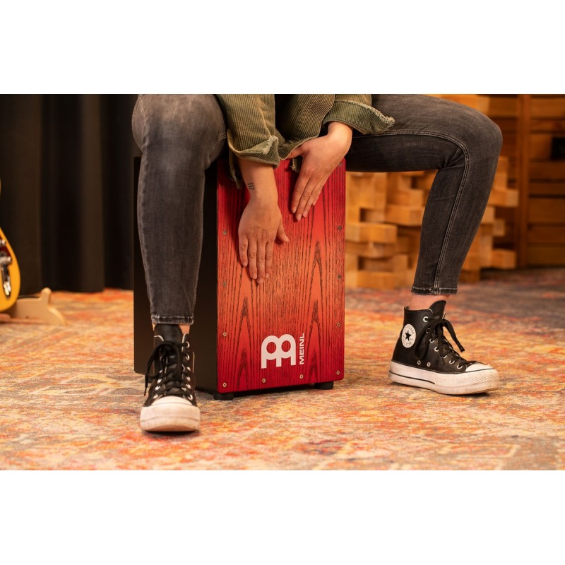 Meinl Percussion MCAJ100BK-TRF - Cajon "Tango Red Fade" - 8