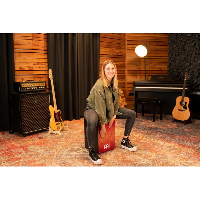 Meinl Percussion MCAJ100BK-TRF - Cajon "Tango Red Fade" - 9